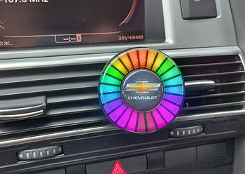 Ароматизатор в авто з еквалайзером Chevrolet, світлодіодне підсвічування в авто