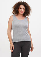 Майка Penguin Гладкая Женская Широкая брителька Серая