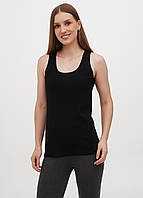 Майка Penguin Гладкая Женская Широкая брителька Черная