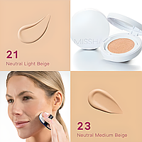 Тональный кушон для лица Missha Magic Cushion Cover Lasting SPF 50+/PA+++, 15 г (идеальное покрытие) - 21 то 21 (світло бежевий)