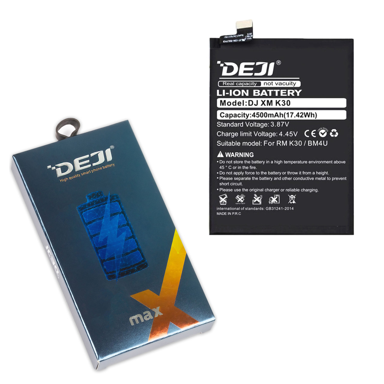АКБ XIAOMI BM4U Redmi K30 Ultra DEJI (4500 mAh)