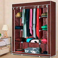 Портативный Тканевый Шкаф Органайзер Storage Wardrobe HCX 68130 3 Секции