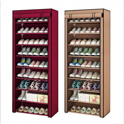 Полиця для взуття з чохлом Shoe Cabinet 9 полиць 160X60X30, тканинний стелаж для взуття (10), фото 1