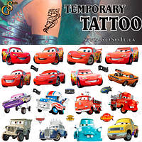 Детские татуировки Тачки Cars Tattoo Set