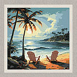 Картина за номерами Пейзаж. Пляж для закоханих 40*40 см Ідейка KHO 2789, фото 2