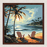 Картина за номерами Пейзаж. Пляж для закоханих 40*40 см Ідейка KHO 2789, фото 3