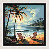 Картина за номерами Пейзаж. Пляж для закоханих 40*40 см Ідейка KHO 2789, фото 4