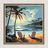 Картина за номерами Пейзаж. Пляж для закоханих 40*40 см Ідейка KHO 2789, фото 5