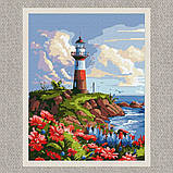 Картина за номерами Пейзаж. Мальовничий маяк 30*40 см Ідейка KHO 2790, фото 2