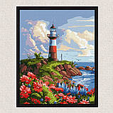 Картина за номерами Пейзаж. Мальовничий маяк 30*40 см Ідейка KHO 2790, фото 4