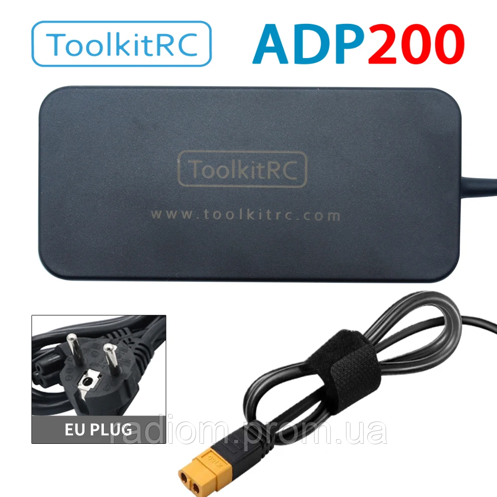 FPV Блок живлення ToolKitRC ADP200 200W 19,5V 10,3 А XT60 Toolkit 200W