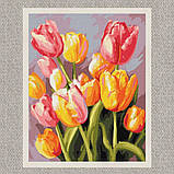 Картина за номерами Букет весняних тюльпанів 40*50 см Ідейка KHO 3268, фото 2
