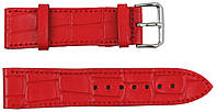Ремешок для часов кожаный Mykhail Ikhtyar 22 мм Красный (S22-718S red) IN, код: 8299076