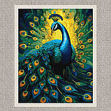 Картина за номерами Витончений павич 40*50 см Ідейка KHO 6578, фото 2