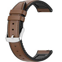 Ремешок кожаный для часов универсальный BeWatch 20 мм Коричневый (101CL02) IN, код: 8403948