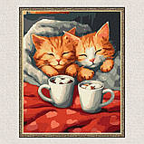Картина за номерами Сонні котики  30*40 см Ідейка KHO 6588, фото 5