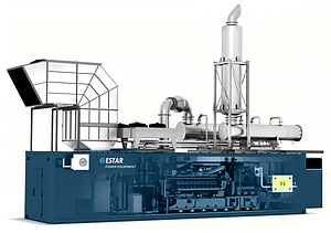 Когенераційна газова електростанція ESTAR PC1250CAS-NG (1000 кВт)