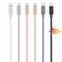 USB кабель Belkin Mixit (Metal + тканинна обплетення) для iPhone 5S Silver