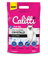 Наполнитель для кошек силикагель Calitti CRYSTALS горная свежесть 3,8 л IN, код: 7739987