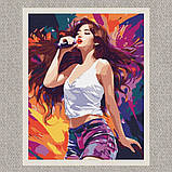 Картина за номерами K-pop. Чари співачки 40*50 см Ідейка KHO 8374 pbn-a, фото 2