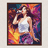 Картина за номерами K-pop. Чари співачки 40*50 см Ідейка KHO 8374 pbn-a, фото 3