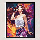 Картина за номерами K-pop. Чари співачки 40*50 см Ідейка KHO 8374 pbn-a, фото 4