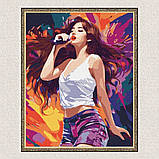Картина за номерами K-pop. Чари співачки 40*50 см Ідейка KHO 8374 pbn-a, фото 5