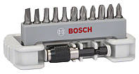 Біти Bosch, набір 11 шт., магнітний бітотримач, SL,PH,PZ,T, 25 мм