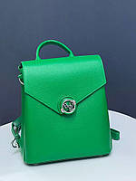 Сумка-рюкзак женский Polina&eiterou натуральная кожа зеленый 18245