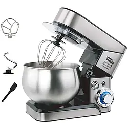Планетарний міксер тістоміс з чашею 6 л Кухонний комбайн міксер Zepline ZP-105 3500 Вт