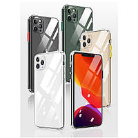 Avantis Clear Case with Color button для iPhone XR Black