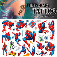 Детские татуировки Человек-паук Spider-Man Tattoo Set