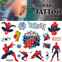 Детские татуировки Человек-паук Spider-Man Tattoo Set