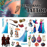 Детские татуировки Холодное сердце Frozen Princess Tattoo Set