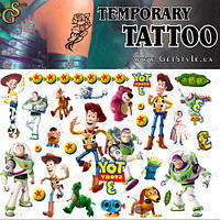 Детские татуировки История игрушек Toy Story Tattoo Set