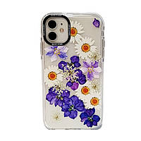 Clear TPU case with Flowers для iPhone XR (1)