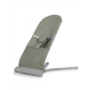 Дитячий шезлонг гойдалка Colibro Fly Jungle зелений 2 положення спинки 9 мелодій вібрація
