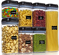 Органайзер для сипких Food storage container set (7 контейнерів) Контейнери для зберігання круп 515749Vi