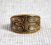 Античное этническое кольцо латунное 21 размер