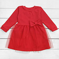 Червоне плаття дитяче з фатином Lady 110 см