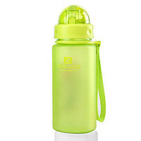 Пляшка для води CASNO 400 мл MX-5028 More Love Зелена з соломинкою r_190