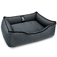 Лежак для собак и котов EGO Bosyak Рогожка S 65x55 Серый (спальное место для собак и кошек) QT, код: 7635059