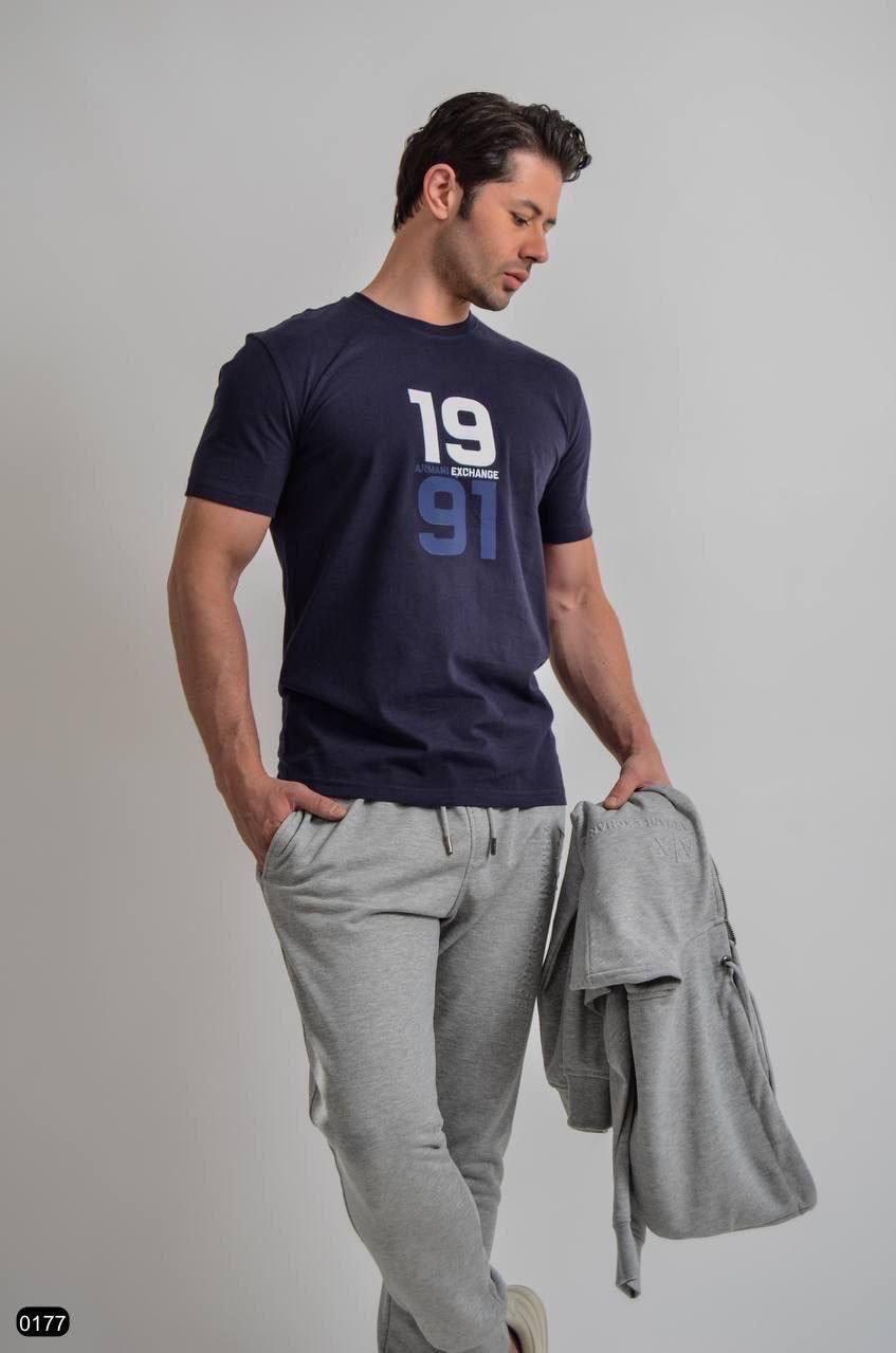 Чоловіча футболка Armani CK7821 синя