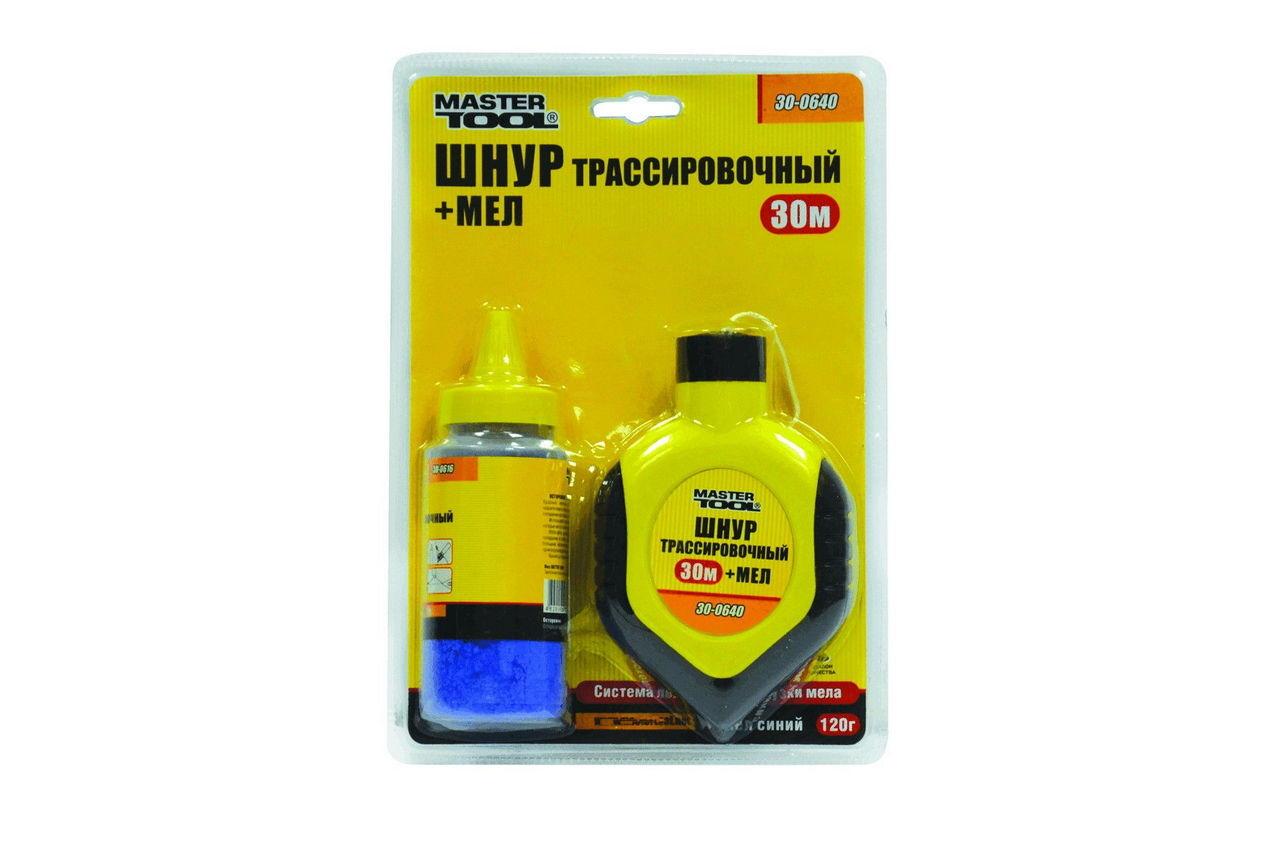 Набір 2-в-1 Mastertool - шнур відбивний, крейда трасування (30-0640) - фото 2 - id-p2176171937