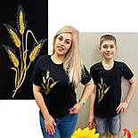 Футболка чорна Колоски 01.20.11, фото 7