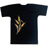 Футболка чорна Колоски 01.20.11, фото 2