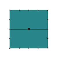 Тент 6х6м для кемпінгу і туризму Tramp green UTRT-103