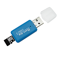 Кардридер Card reader T-Flash MicroSD TF Blue