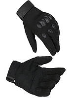 Тактичні рукавички повнопалі Military XXL Чорні ET, код: 8176804