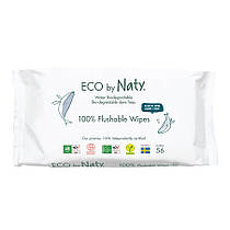 Органічний вологий туалетний папір Eco by Naty, 56 шт